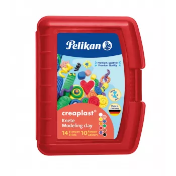 Modelino molis Pelikan Creaplast 240 g įvairiaspalvis 14 vnt.