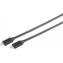 USB kabelis S/CONN 13-62015 USB 3.2 Gen 2x2 0,5 m USB C juodas