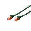 Tinklo kabelis Digitus CAT 6 U/UTP RJ-45 Cat6 2m Žalias