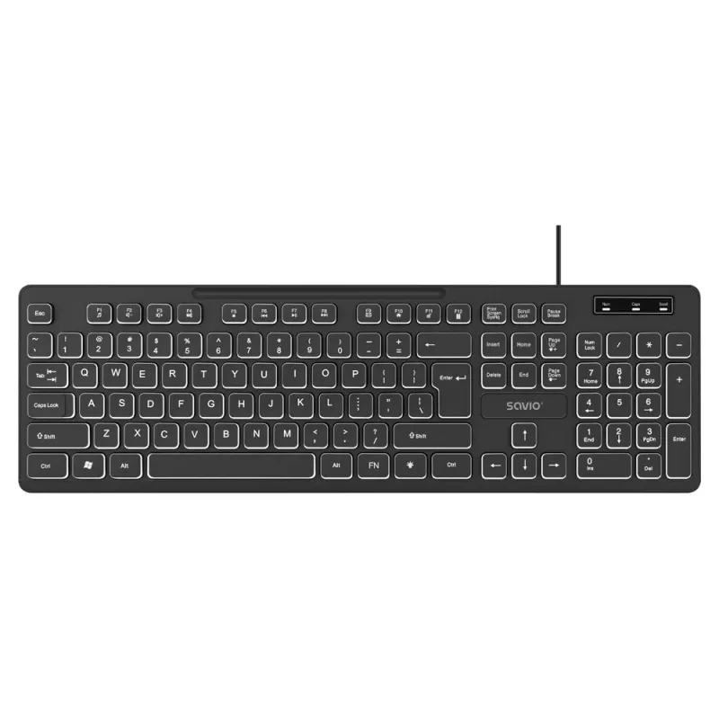 Savio KB-04 klaviatūra namams/biurui USB QWERTY JK tarptautinė juoda