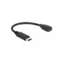 USB adapterio laidas DeLOCK 65578 USB 2.0 0,15 m USB-C Micro-USB B juodas