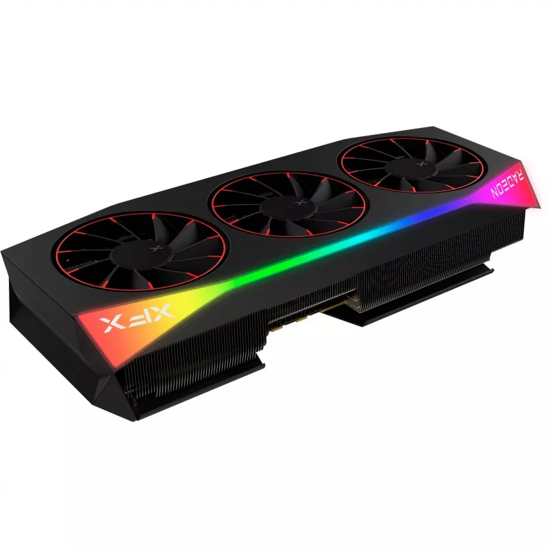 Vaizdo plokštė XFX Radeon RX 9070 XT OC – 12 GB GDDR6, PCIe 5.0, 3× DisplayPort 2.1, HDMI 2.1, 3 ventiliatoriai, 360×155×72 mm