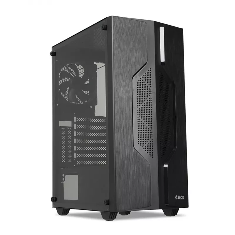 iBOX CETUS 908 Midi Tower Juoda