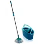 Šluostymo sistema su kibiru Leifheit Clean Twist Disc Mop 20 L, besisukanti galvutė 360°, metalas ir plastikas, mėlyna