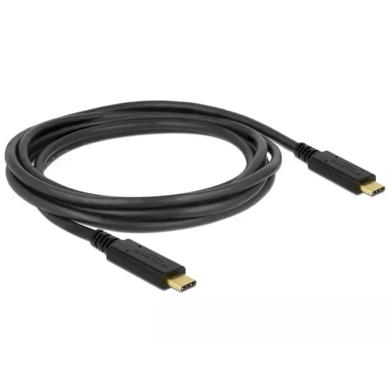 USB kabelis DeLOCK 83668 USB 3.2 Gen 1, 2 m, USB-C, juodas