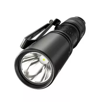Rankinis žibintuvėlis Nitecore MT1A Pro — LED 50 lm, įkraunamas per USB, 1100 mAh, aliuminis, vandeniui atsparus, smūgiams atsparus, juodas