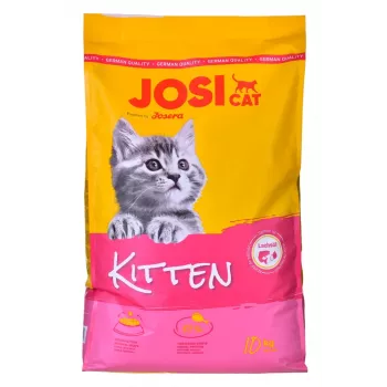 Sausas kačiukų ėdalas JosiCat Kitten 10 kg – pilnavertė mityba augantiems kačiukams