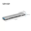 LogiLink USB 3.2 Gen1 4 prievadų USB-A šakotuvas 1x USB 3.0 AF, 3x USB 2.0 AF UA0436