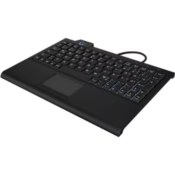 Klaviatūra KeySonic KSK-3210ELU (DE) USB QWERTZ juoda