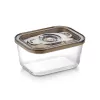 Stiklinis vakuuminis indas su plastikiniu dangteliu Caso VacuBoxx Eco M, 0,8 l, skaidrus