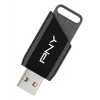 PNY Attaché X, 64 GB, USB Type-A, 3.2 Gen 1, 130 MB/s, Juoda
