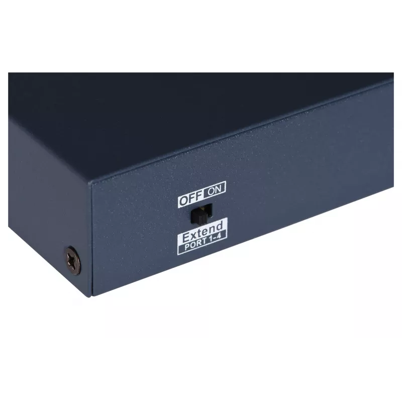 Hikvision DS-3E0106HP-E nevaldomas Fast Ethernet (10/100) PoE jungiklis, mėlynas