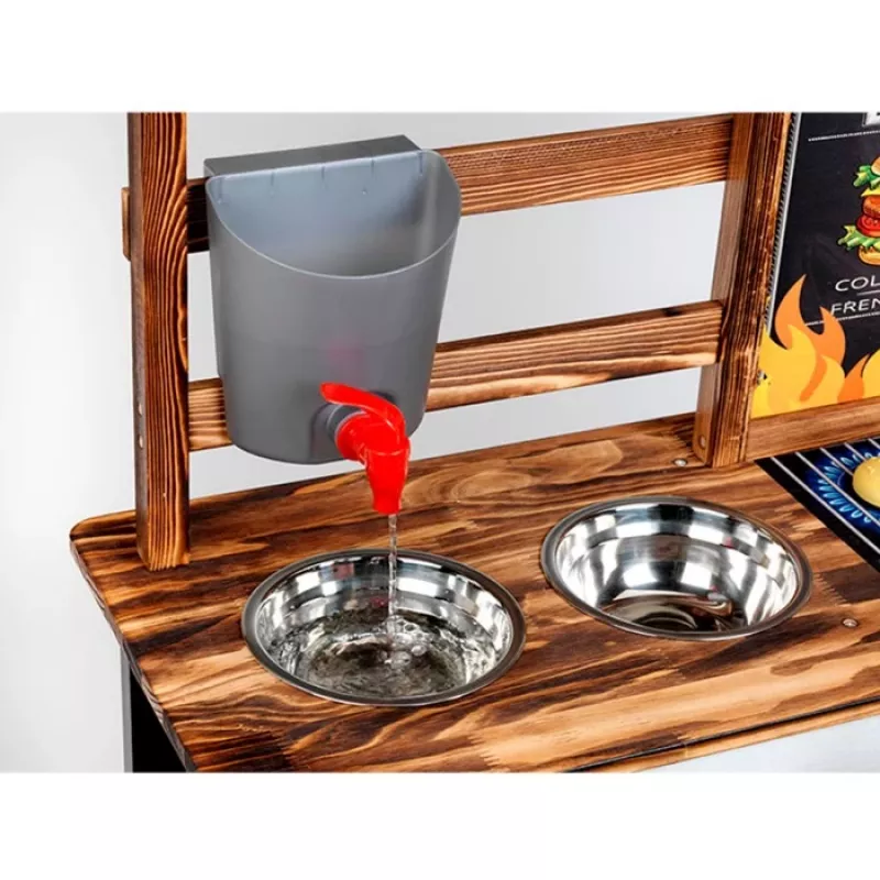 Virtuvėlė žaidimams Beach Picnic BBQ Country Sommer Kitchen, medinė