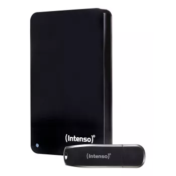 Išorinis kietasis diskas INTENSO 2TB 2,5 colio USB 3.2 Gen 1 (6023890), 5400 RPM, juodas