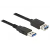 DeLOCK USB3.0 prailginimo kabelis – USB-A (kištukas) į USB-A (lizdas) – 5,0 m – juoda (85058)
