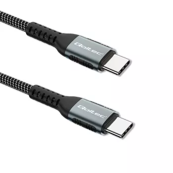 USB C laidas Qoltec 52358 1,5 m juodas USB 2.0 0,48 Gbit/s