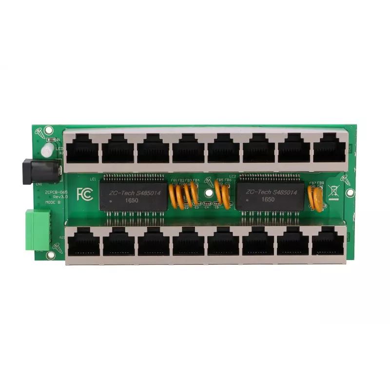 PoE injektorius Extralink Gigabit 8 prievadų 1000Mb/s RJ45 Mode B