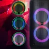 Nešiojamas garsiakalbis MANTA ATTIS SPK0802 120W, Bluetooth, laidinis įėjimas, įkraunamas, FM, LED lemputės