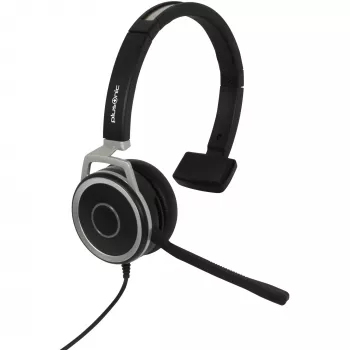 Prie ausies tvirtinama ausinė Plusonic 6208-15.1P monofoninė su USB ir 3,5 mm lizdu