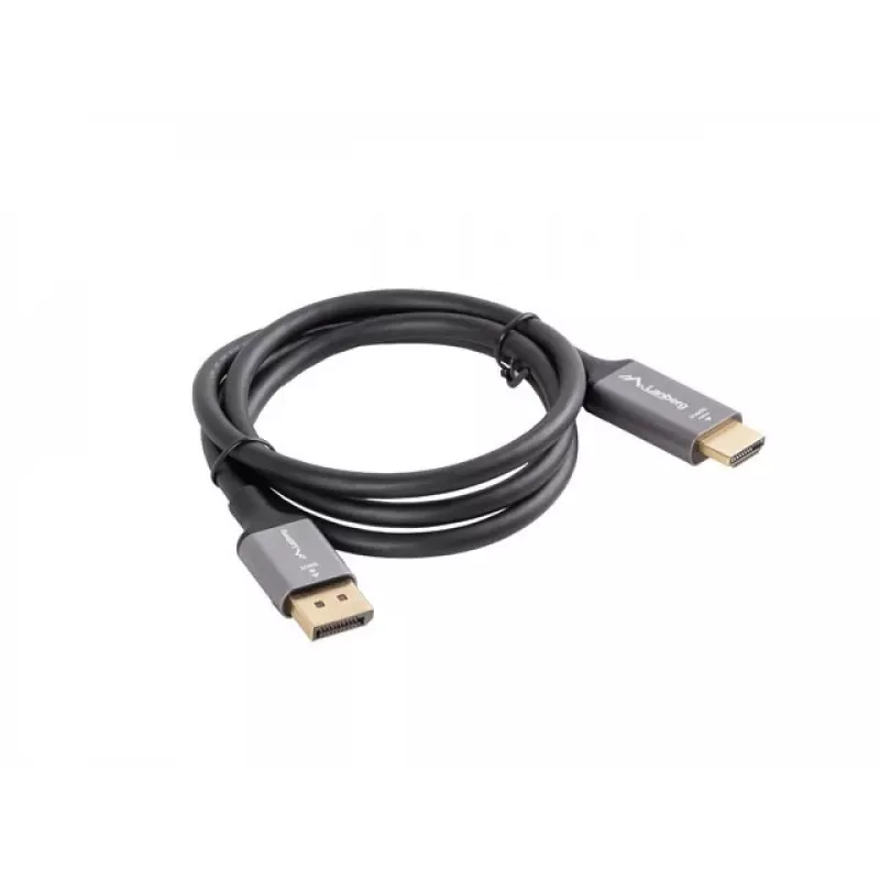 Displayport(M)-HDMI(M) laidas 1M 4K juodas ir sidabrinis