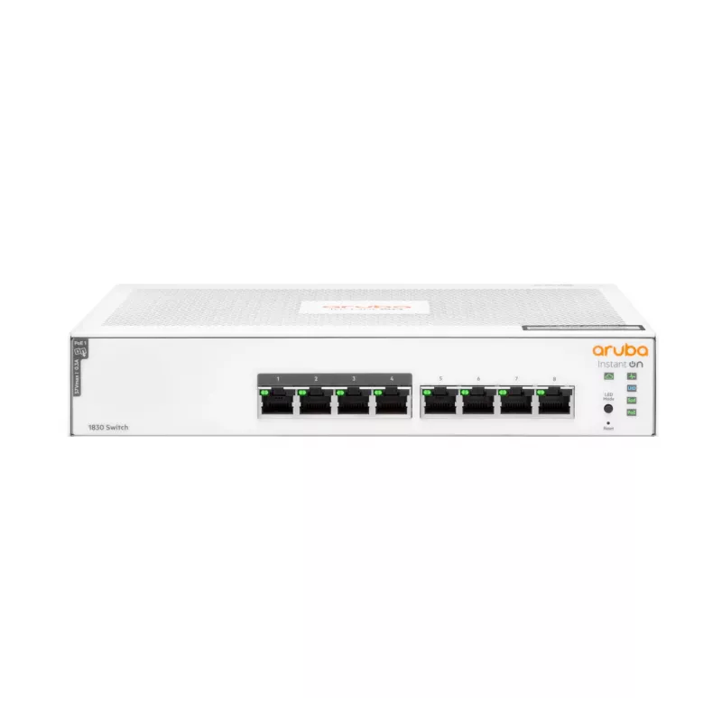 HPE Aruba Switch IOn 1830 8G 65W Europa - valdomas tinklo jungiklis