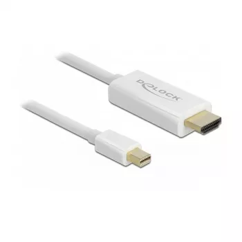 DeLOCK 83707 Mini DisplayPort į HDMI vaizdo kabelio adapteris 2 m baltas