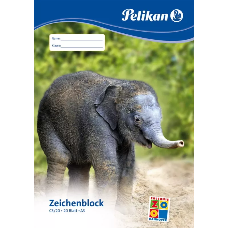 Pelikan 224840 piešimo popieriaus bloknotas, 20 lapų