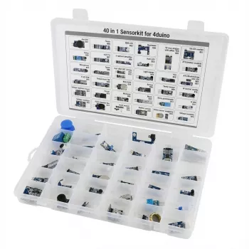 Sensor kit ALLNET 4duino 40-in-1 rinkinys su įvairiais davikliais ir moduliais mikrokontrolerių projektams