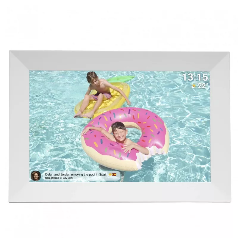 Skaitmeninis nuotraukų rėmelis Denver FRAMEO 10.1 inch 16GB baltas