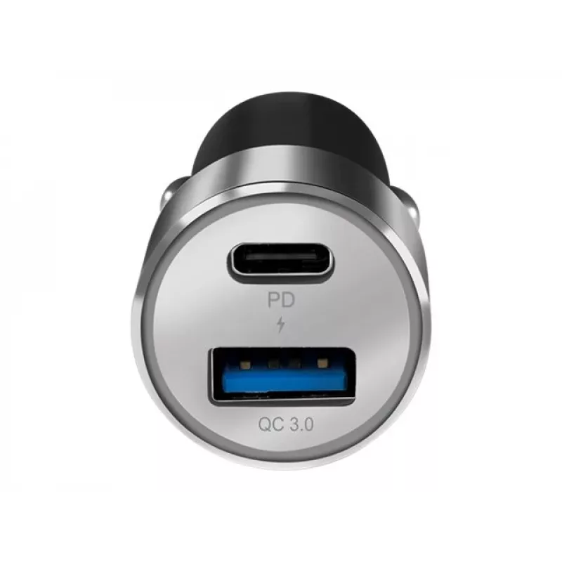 LogiLink automobilinis maitinimo šaltinis - 36 W - 3 A - PD 3.0, QC 3.0 - 2 išėjimo prievadai (USB, 24 kontaktų USB-C)