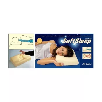 Ortopedinė pagalvė Mobilex SoftSleep L dydis, ergonomiškas putplastis, 500×300×120 mm, tankis 50 kg/m³