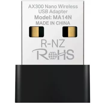 USB Wi-Fi adapteris MERCUSYS MA14N — USB Type‑A, 2.4 GHz vienos juostos, iki 287 Mb/s, juodas