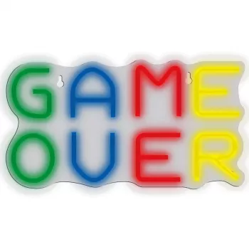 Neoninis ženklas MANTA SNL102MT – sieninė LED šviesos dekoracija „Game Over“