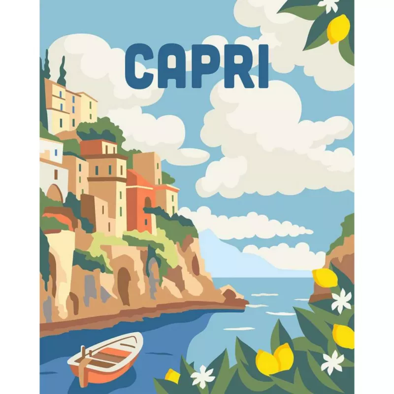 Piešimo rinkinys Ravensburger CreArt Capri – dažymas pagal skaičius