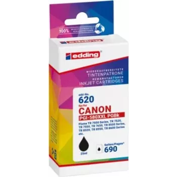 edding kasetė EDD-620 juoda, suderinama su Canon PGI-580XXL BK