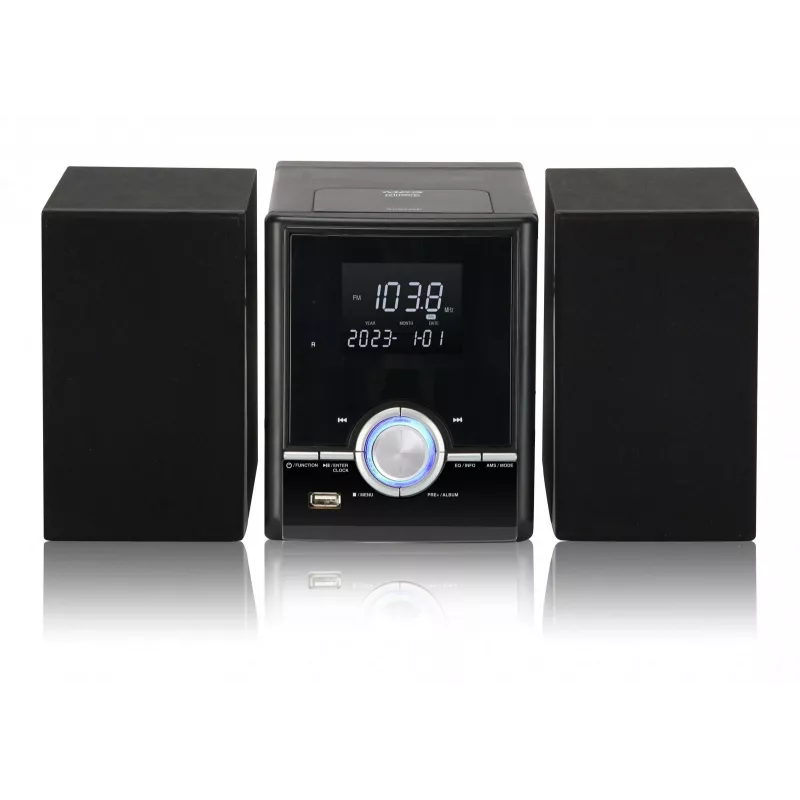 Grindinis stereo komplektas Eltra JOWISZ BT CD USB juodas – garso sistema su Bluetooth, CD grotuvu ir USB