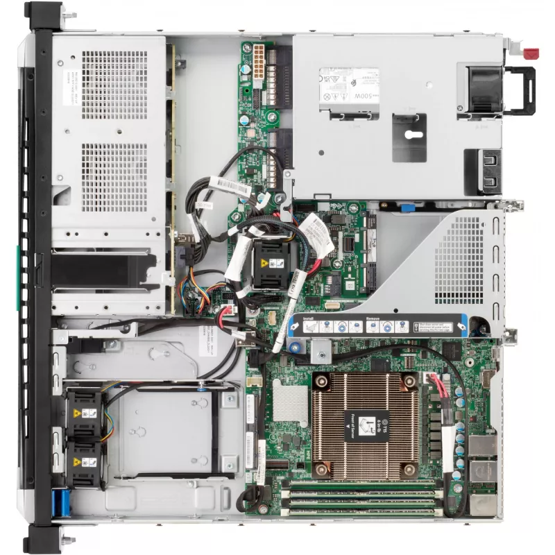 HPE ProLiant DL20 Gen11 serveris E-2434 3.4GHz 4c 1P 32GB 4SFF 2x480GB SATA SSD 800W EU