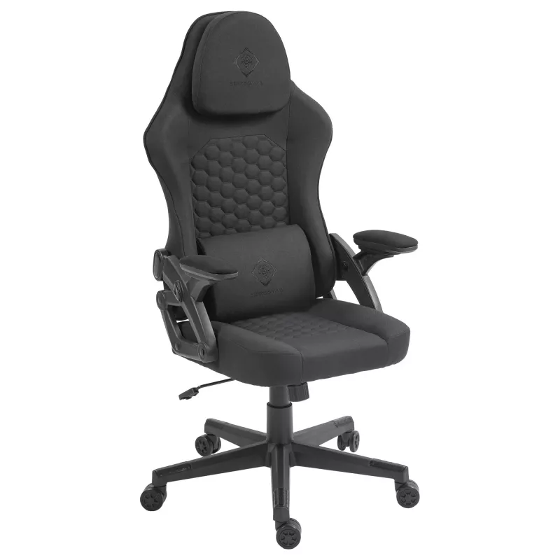 Deltaco DC130 Gaminė kėdė Soft Woven Mesh juoda (GAM-180)