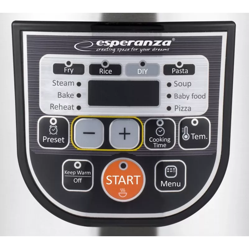 Multivirimo puodas ESPERANZA EKG011, 5 l talpa, 860 W, juodos/spalvotos spalvos