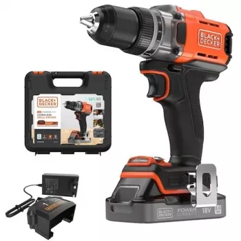 Belaidis gręžtuvas-suktuvas Black & Decker BCD382D1XK 18V 2Ah