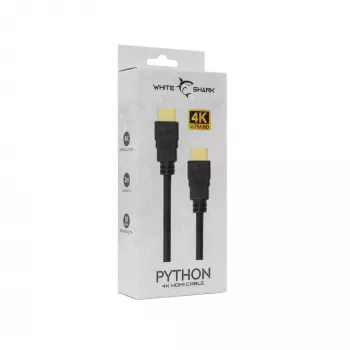 HDMI kabelis White Shark Python 2.0 M/M 2m — 4K@60Hz