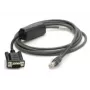 Zebra CBA-R10-S07ZBR serijinis kabelis juodas 2,13 m DB9 RJ-45