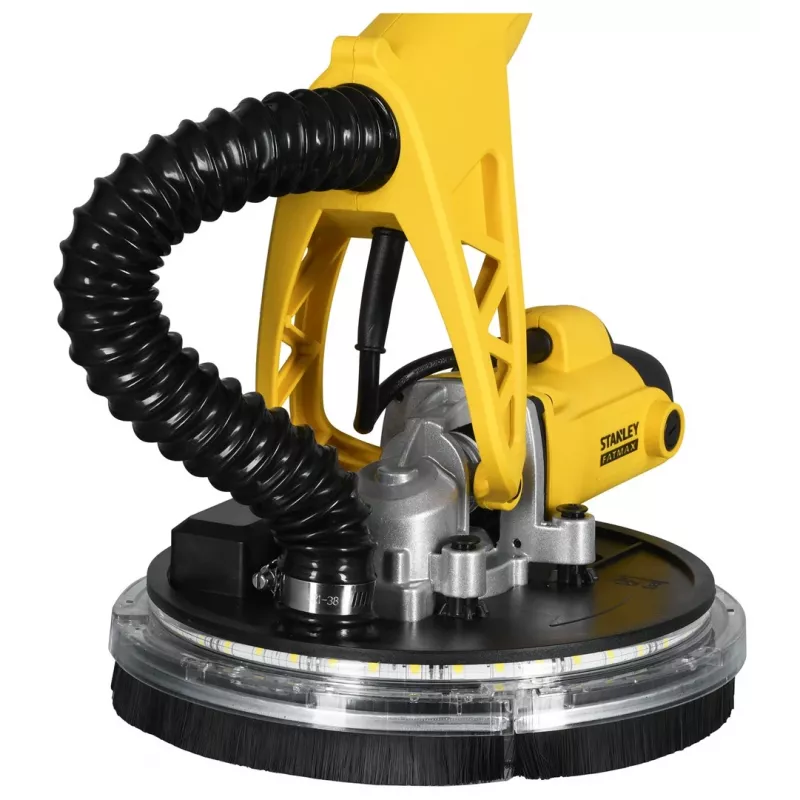 Šlifavimo diskas STANLEY SFMEE500S 750 W, reguliuojamas greitis, teleskopinis ranktūris, minkšta rankena, juodai/geltona