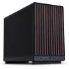 Korpusas Lian Li A3-mATX Micro Tower — Micro-ITX/Micro-ATX, mediena ir juoda, palaiko ATX/SFX/SFX-L maitinimo blokus