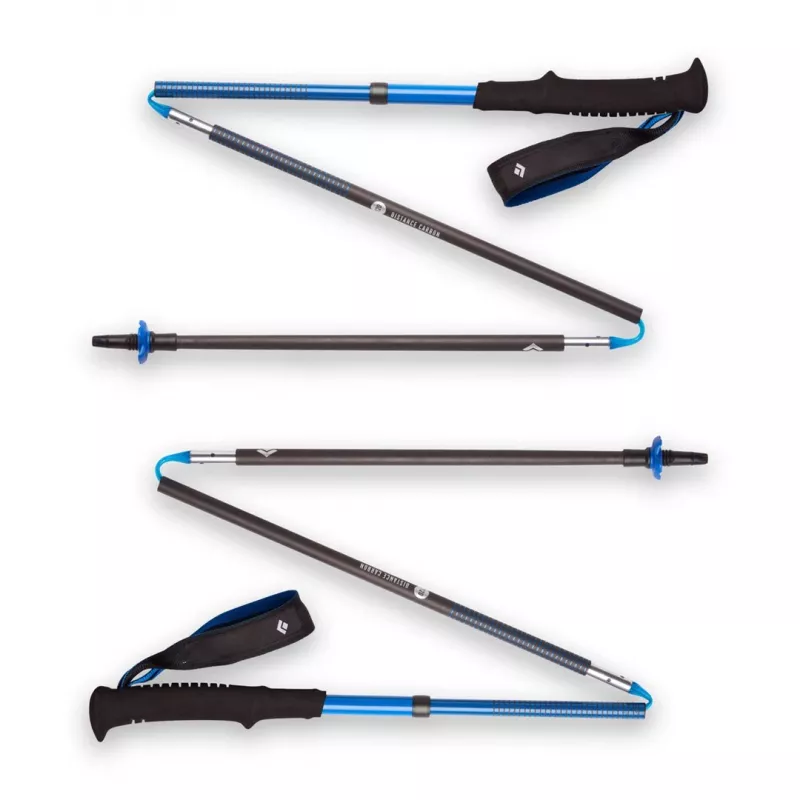 Trekkingo lazdos Black Diamond Distance Carbon Z, sulankstomos, anglies pluošto, 120 cm, 280 g, 3 segmentai