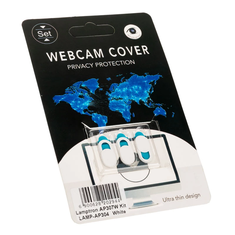 Webkameros užraktų rinkinys Lamptron LAMP-AP304, 3 vnt. apsauginiai kamerų dangteliai