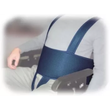 Stabilizacinis diržas vežimėliui Aston Secubac IV 681022 – tekstilinis, reguliuojamas Velcro, 150 cm ilgio, 20 cm pločio, mėlynas