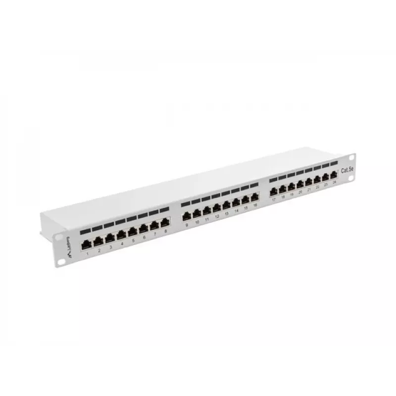 Patch Panel 1U Lanberg PPS5-1024-S 24 prievadų ekranuotas Cat5e