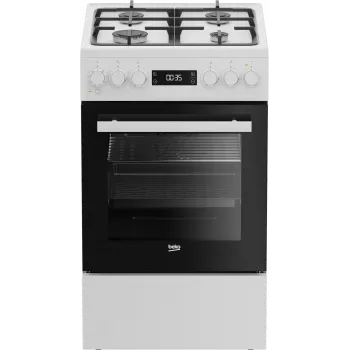 Kombinuota viryklė BEKO FSM51339DWDS 50 cm, balta, energijos klasė A