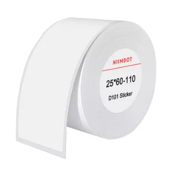 Termo etiketės NIIMBOT 25 x 60 mm baltos, 110 vnt.